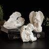8–30cm Continental-Inspired Resin Praying Angel Figurine | Distinct Contemporary Style Workmanship Bedroom & Shelf Adornment