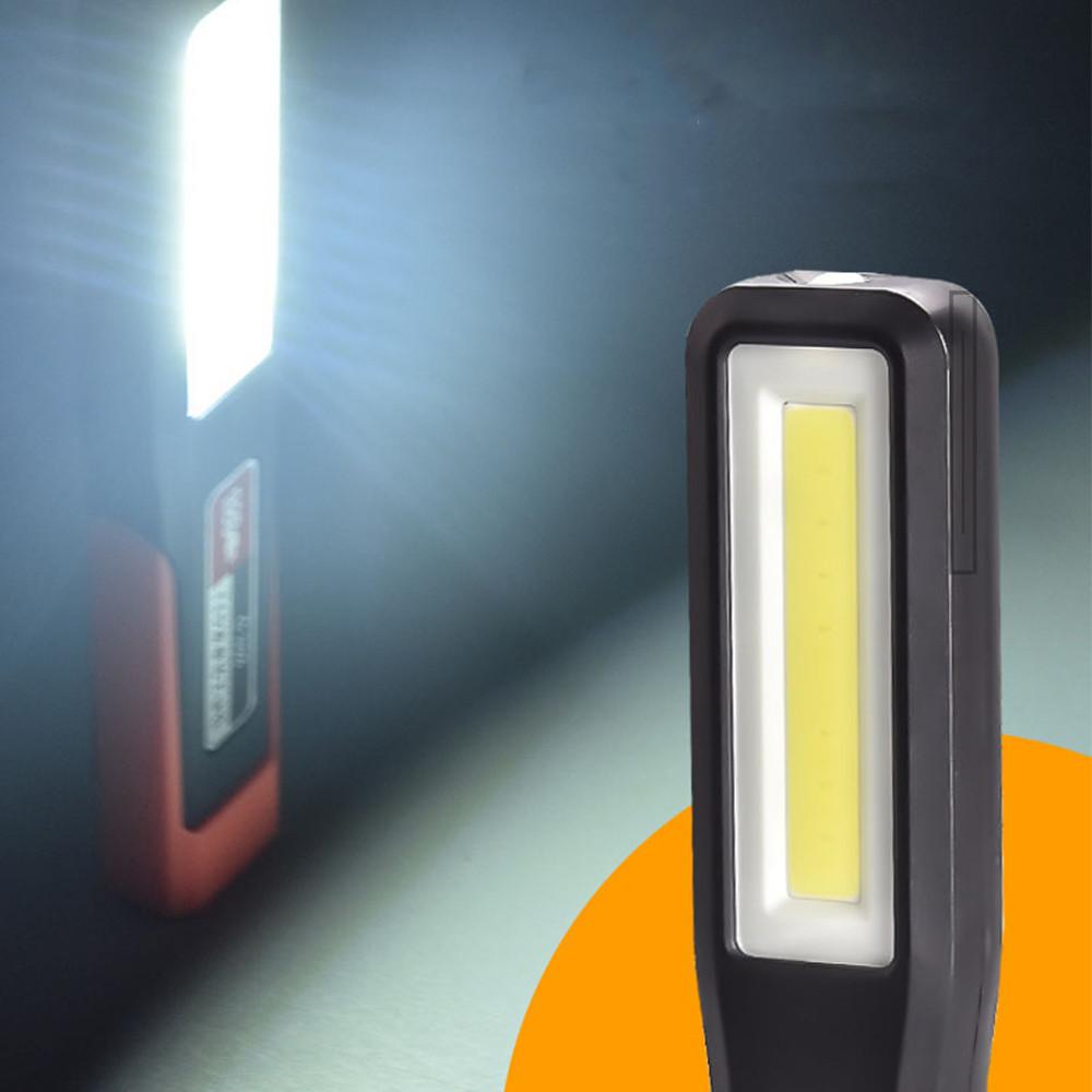 1-10PCS Powerful LED Work Light with Magnet Lighting Flashlight Car Garage Mechanic Lamp USBCharging COB Emergency Warning Light