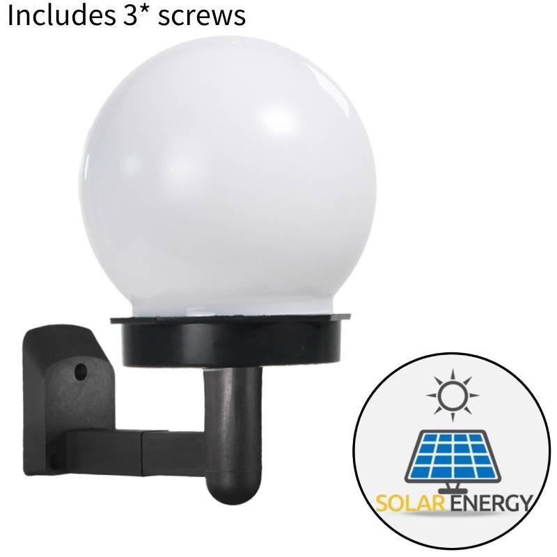 

Светодиодный светильник на солнечной батарее в форме шара, белый свет, для коридора, балкона, наружной настенной декорации
