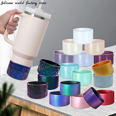 SW 7.5CM Silicone Cup Boot Sleeve For Stanley 40oz Tumbler Silicone Cup Bottom Cover For Ice Flow 30/20oz Water Bottle Covers