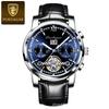Švýcarské pánské automatické multifunkční tourbillonové hodinky