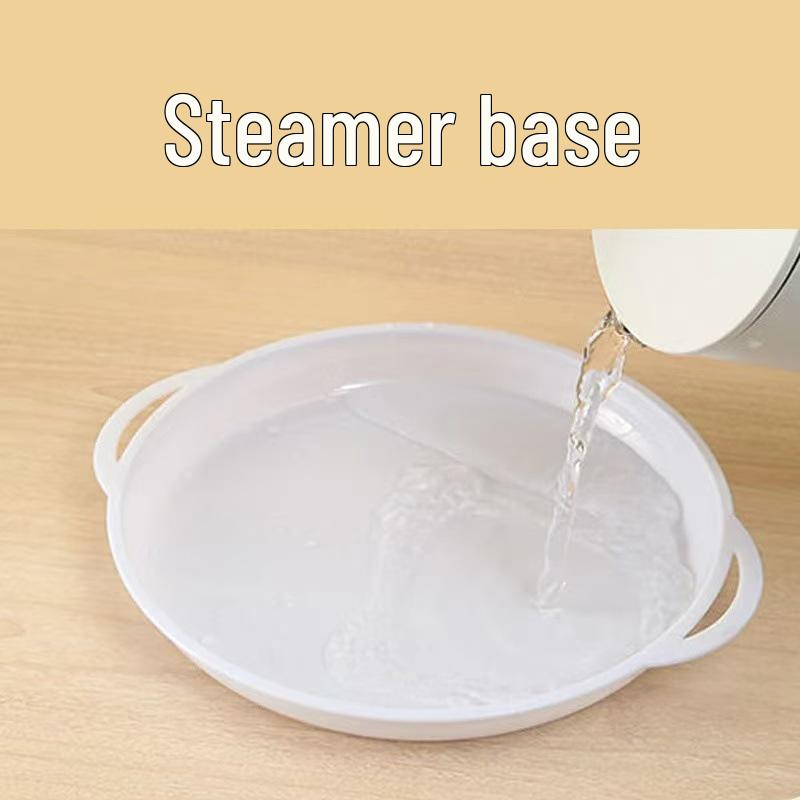 Large Multifunctional Microwave Steamer for Household Kitchen, Plastic Steamer Tray with Lid for Buns and Heating