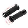 Motorcycle Non Slip Handlebar Hand Grips Modification Accessory 22mm(Black )