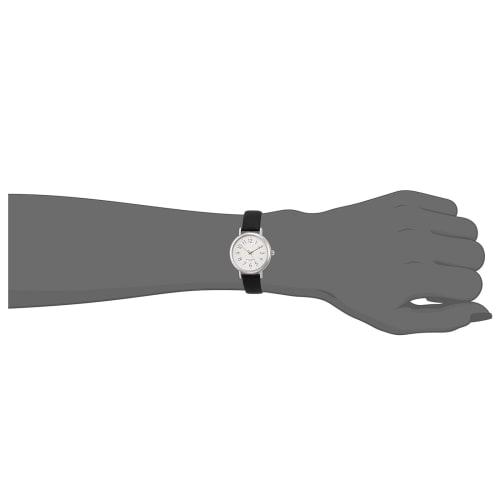 Fieldwork Pluie Large Analog Watch, Waterproof, Leather Strap, ST245Z-4, Women's, Black
