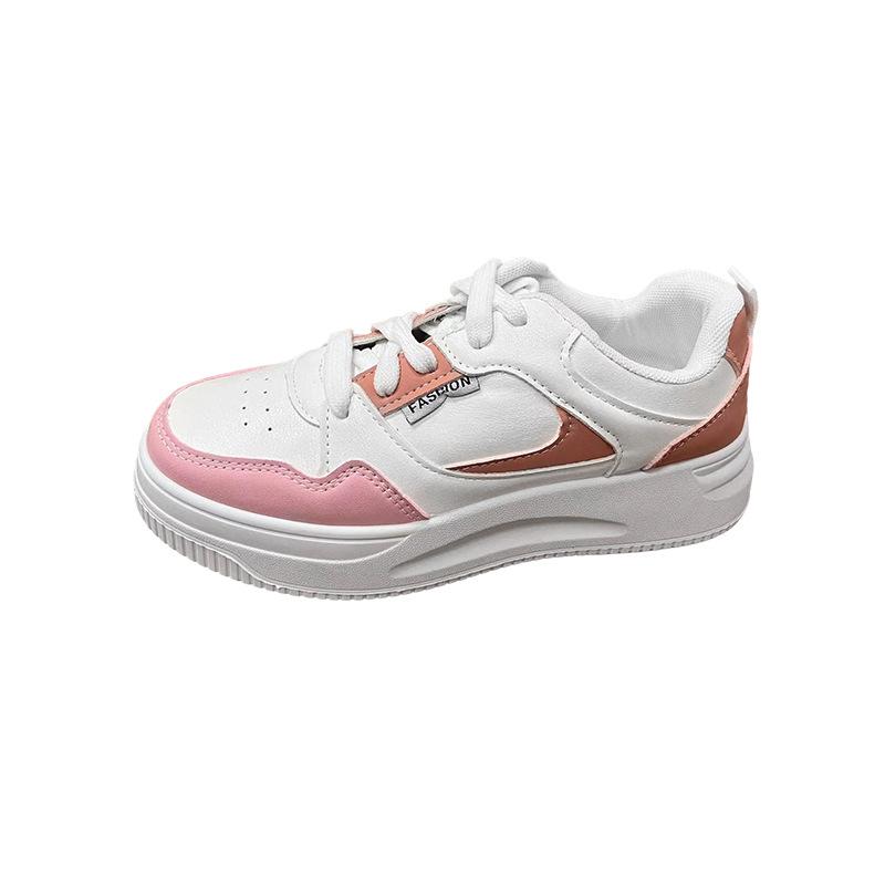 

Сетчатые маленькие белые туфли женские весенне-осенние новые дышащие туфли на толстой подошве корейская версия на шнуровке студенческие женские туфли 40