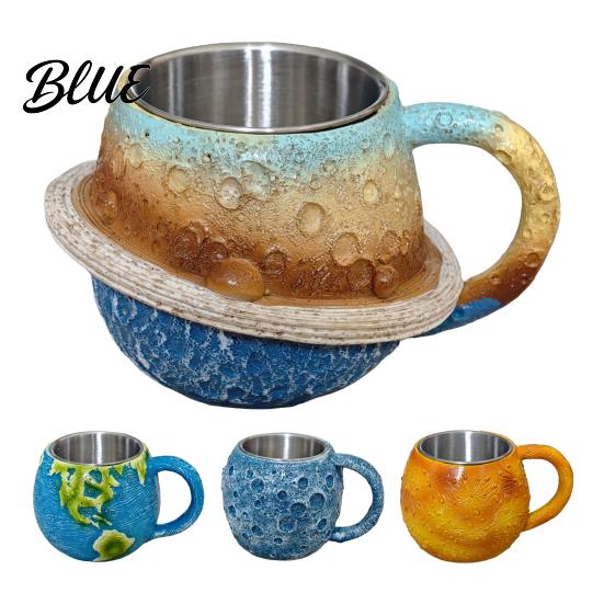 Izolowany termicznie kubek do picia 300 ml Kubek do kawy 3D Planeta z wkładką ze stali nierdzewnej Realistyczny relief Układu Słonecznego Woda Miłośnik Astronomii
