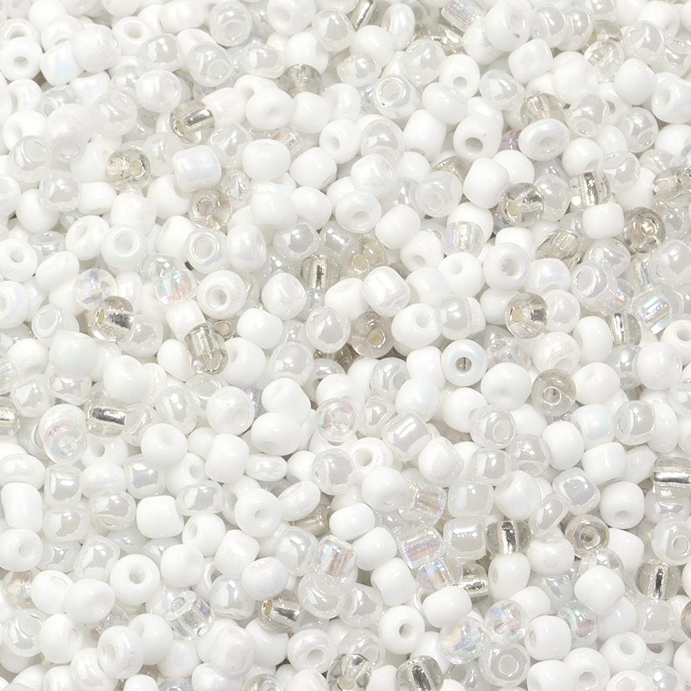 40g/lot Mixed Color Glass Seed Beads 4mm Cute Mini Loose Rice Beads For Jewelry Making Supplies DIY Bracelet Necklace Keychain