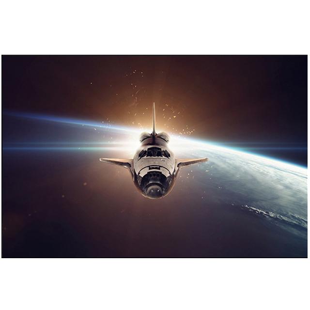 Science fiction galaxy universe of the planet art canvas painting cosmic exoplanet modern landscape wall