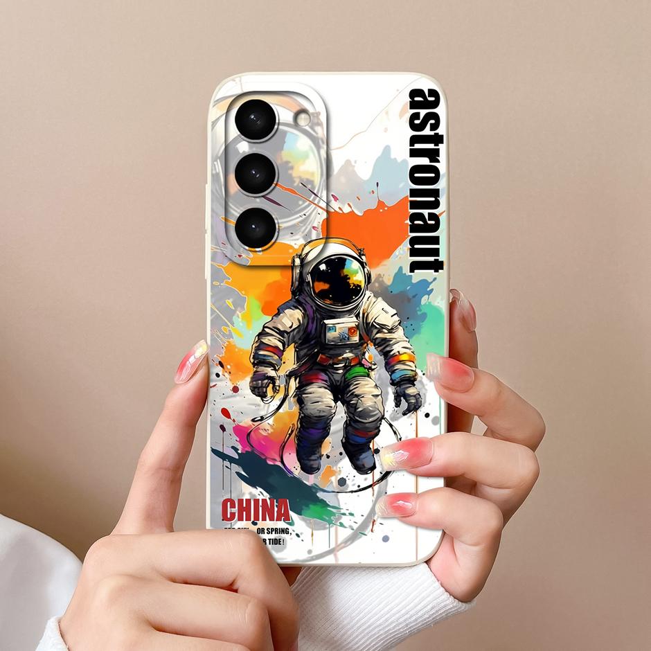 Case For Samsung Galaxy S23 FE Plus Ultra Cute Goose Cat Fall Prevention Portable Bumper For Samsung S23FE S23+ S23Ultra Funda