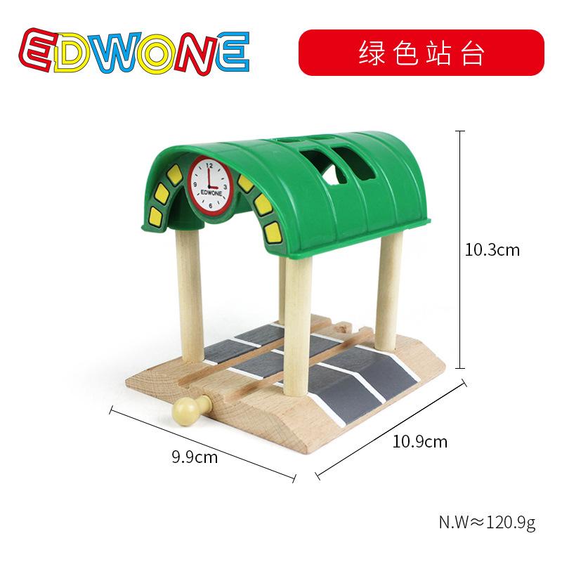 Wooden Train Tracks Accessories set Wood Railway Tracks Wooden Bridge Tunnel fit for Wood Tracks Toys Educational Toys