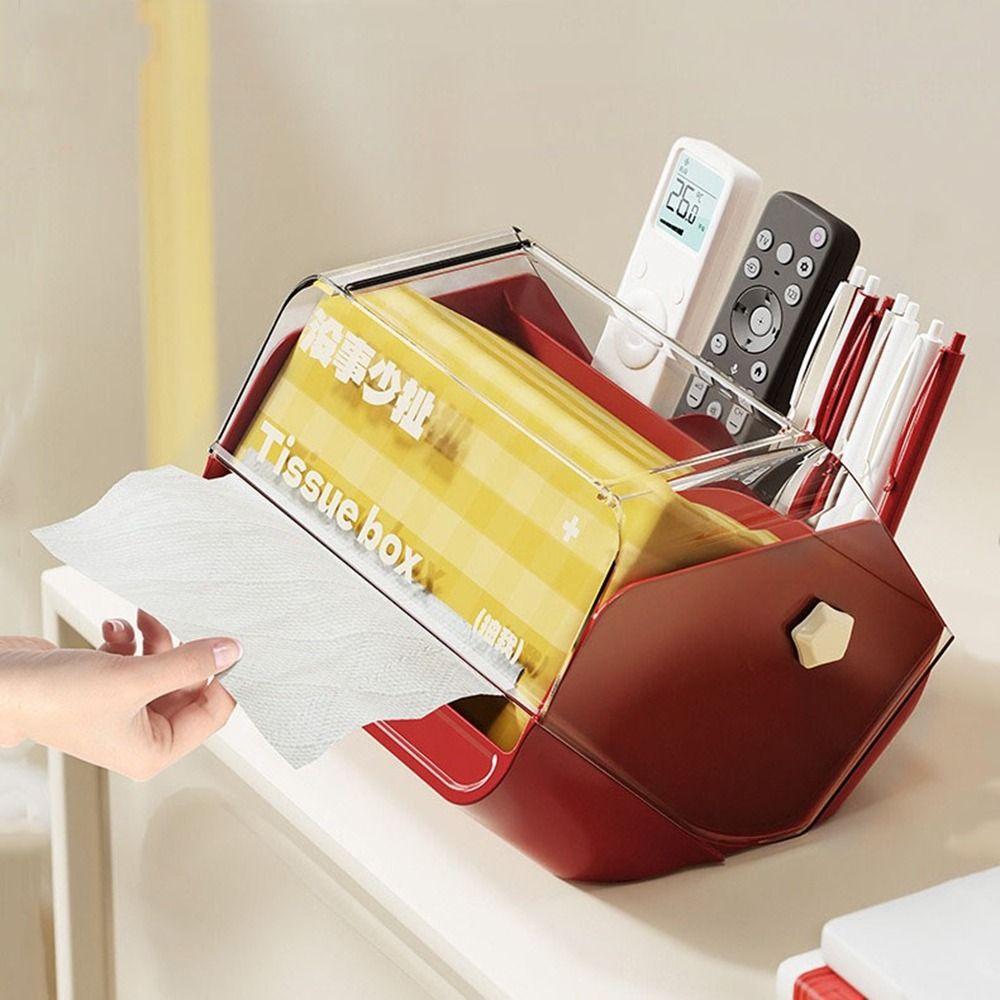 Plastic Tissue Box Decorative Paper Storage Organizer Creative Tissue Case Cover  Table Decor