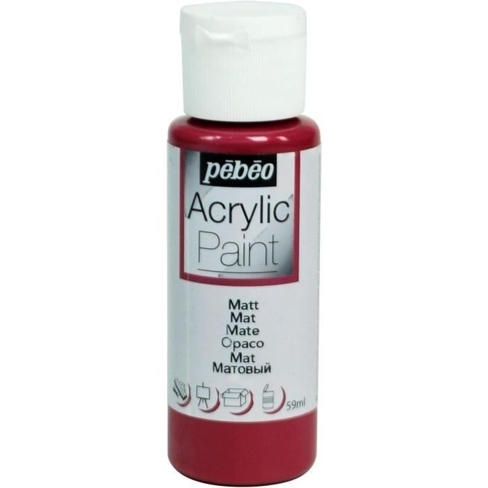 Flacon 59ml Peinture Acrylique ACRYLIC PAINT MAT Prune
