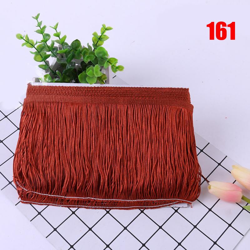 10 Meter Fransenquastenbesatz, 15 cm, Spitze, für Latein-Kleid, Makramee, Samba-Tanz, Kleidung, Vorhangspitze, Polyester, Nähen von Kleidungsstücken, Accessoire