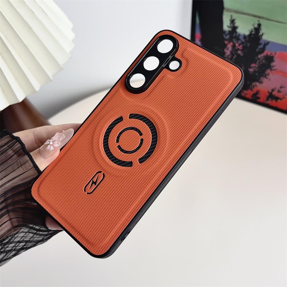 Tech Fabric Texture for Magsafe Phone Case for Samsung S26 Ultra S25 S24 Plus FE A57 A37 A17 A15 A16 A55 A56 A06 Frosted Cover