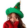 1pcs Christmas Hats Green Tinsel Dress-Up Costume Accessory Red Green Decorations Holiday Themed Novelty Headwear Holiday Party