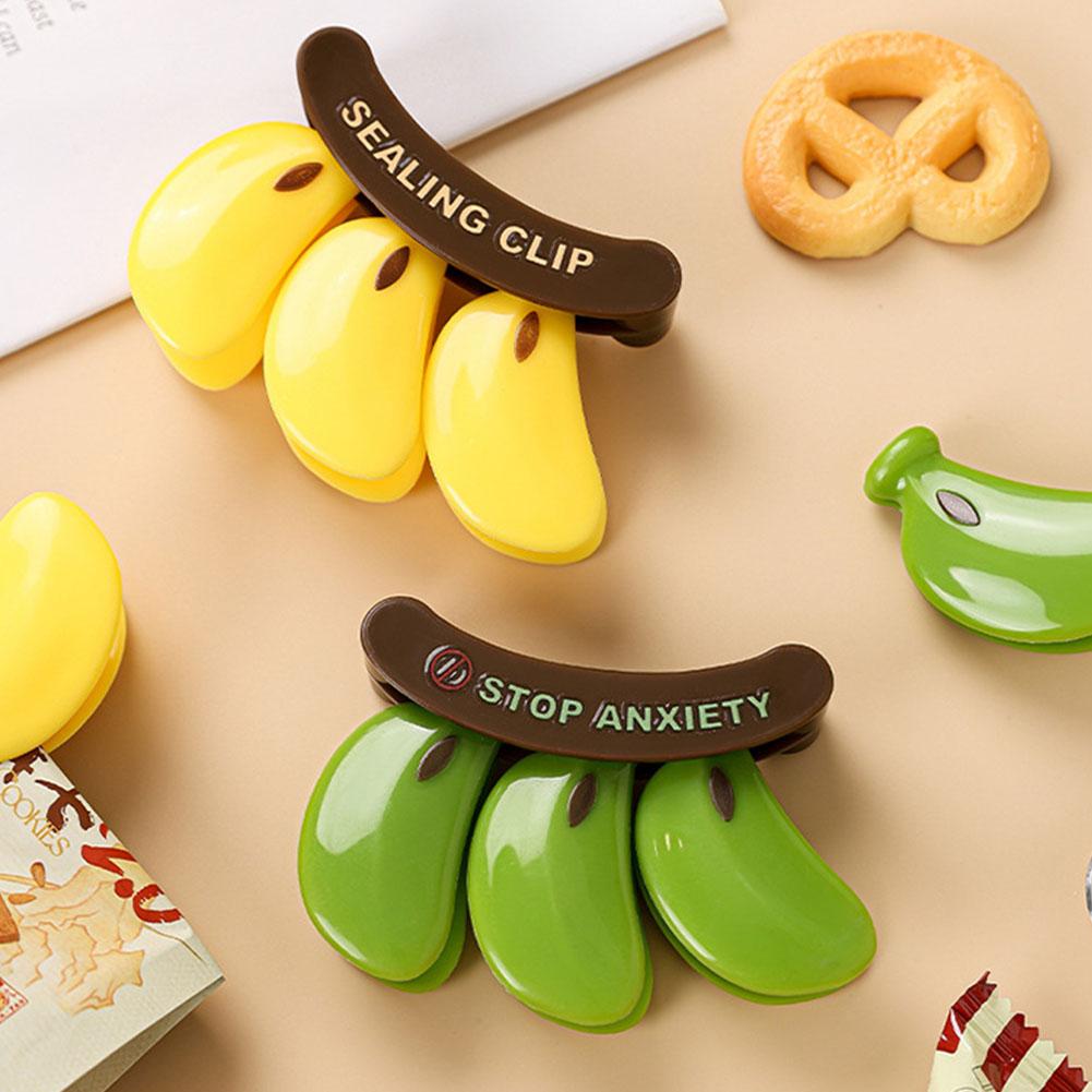 Plastic Sealing Clip Banana-Proof Magnetic Sealing Clip Hand Press Fresh-keeping Clip Multifunctional Household Food Bag Clip