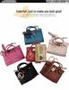 Fashion Tassel Ostrich Pattern Mini Handbag & Key Holder