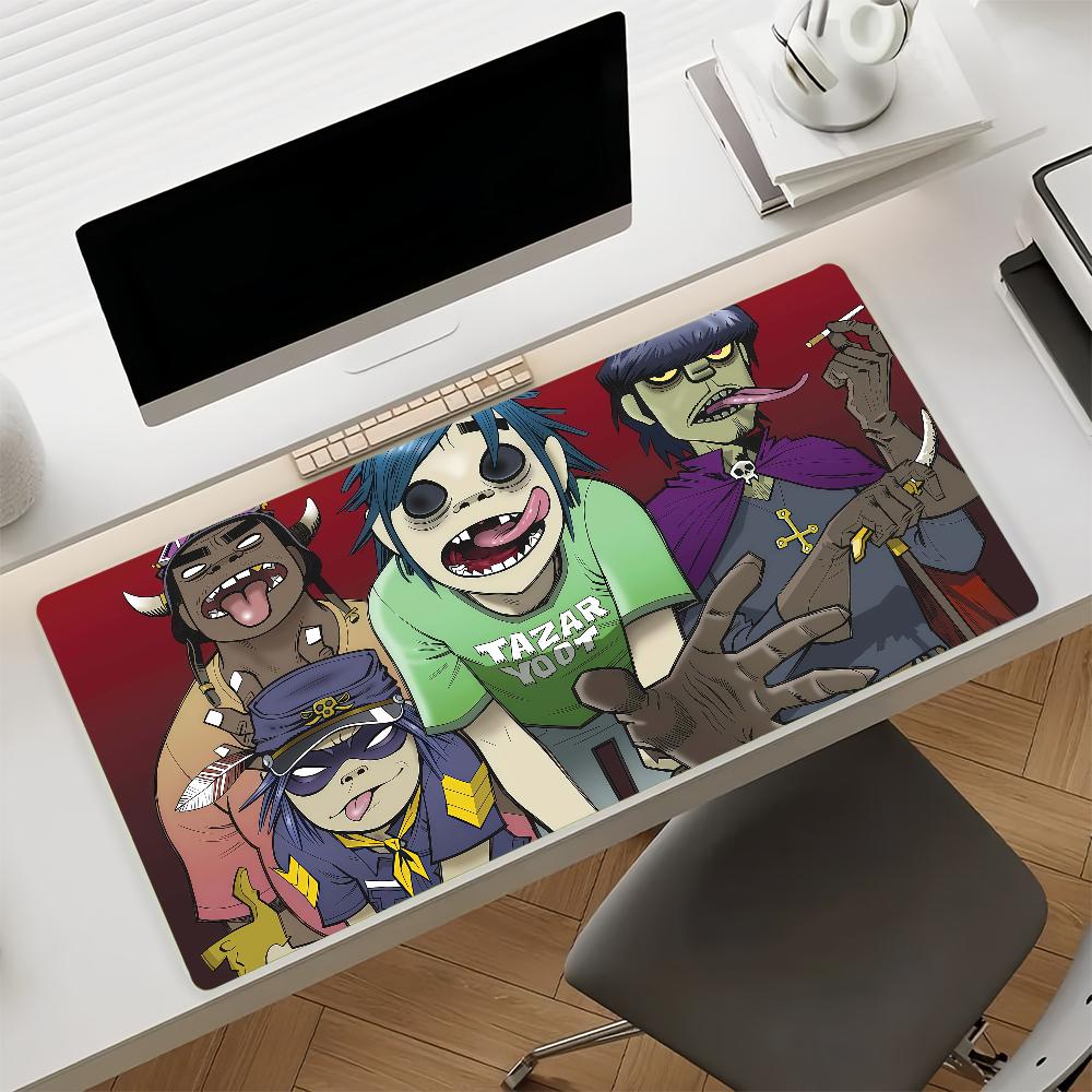 Band GGorillaz Rock  Mouse Pad Nonslip Rubber Computer Mat Gamer Balance Decoracion Deskmat Laptop Office Large
