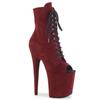 20Cm front lace-up fish mouth thin heel high heel low boots nightclub stage pole dance high heel sole short boots