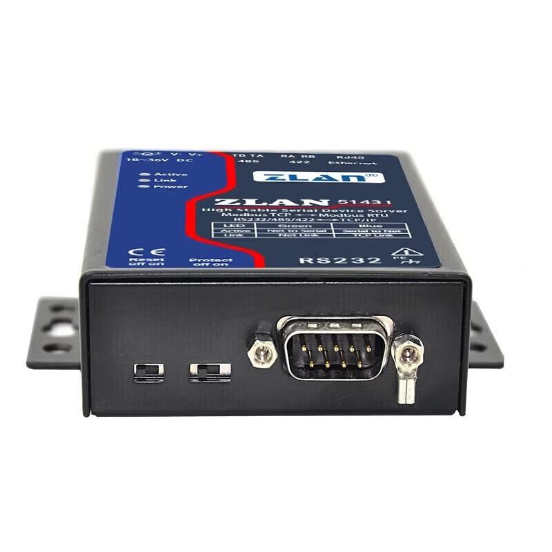 ZLAN 5143I Industrial Modbus Gateway RS485 To TCP Serial Server