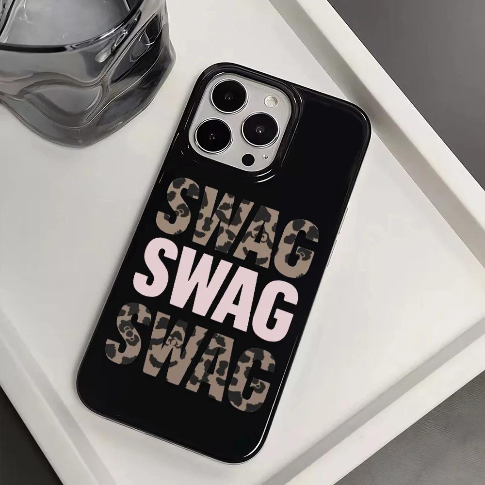 Leopard Print Swag Shockproof Jelly Phone Case for iPhone 17 AIR 16 15 14 13 12 11 PRO MAX MINI XSMAX XR 7 8 PLUS Y2K Soft Cover