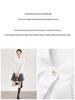 Nanyou Elegant French Petal Collar Women's Spring Shirt