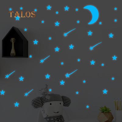 108Pcs Luminous Stars Glow In The Dark Ceiling Wall Stickers Kids Bedroom Decor Decorative Supplies
