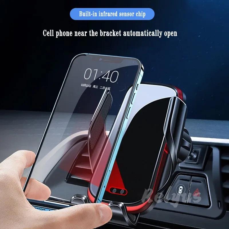 For KIA K5 - Car Wireless Charger Auto Mount Phone Holder Adjustable GPS Navigation Bracket Car Accessories