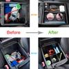 JDMCAR 2PCS Center Console Ert Set Compatible With Toyota Tacoma  -2016, Console Armrest Box Ert Tray And Center Console Organizer Divider For Tacoma
