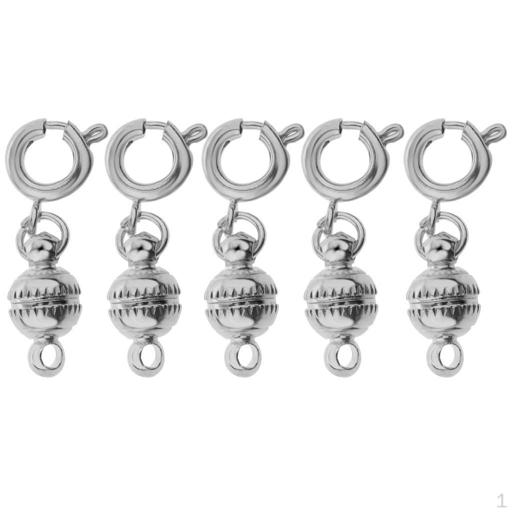 

5pcs Clasp Ball Lobster Hook Jewelry Finding Art Making Supplies серебряный