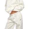 2026 Womens Oversized Hooded Sweatshirt Wide-Leg Jogger Set With Letter Embroidery Polka - Patchwork
