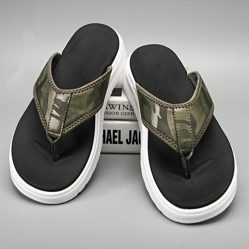 Outdoor Men Flip Flops Sandals Beach Slippers Design Mens Non-slip Comfortable Indoor Slippers Men Casual Shoes
