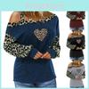 Schicke Damenbluse mit Leopardenmuster, asymmetrischem Ausschnitt und Cut-Out-Schulter aus weichem, komfortablem Material