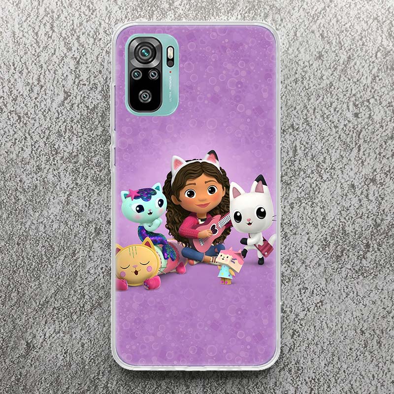 Cartoon Gabbys Dollhouse Soft Case for Xiaomi Redmi Note 10 9 9S 8 Pro 7 9T 5 Phone Shell Mi 11T 12T 10T 12 11 Lite 6X A3 Cover