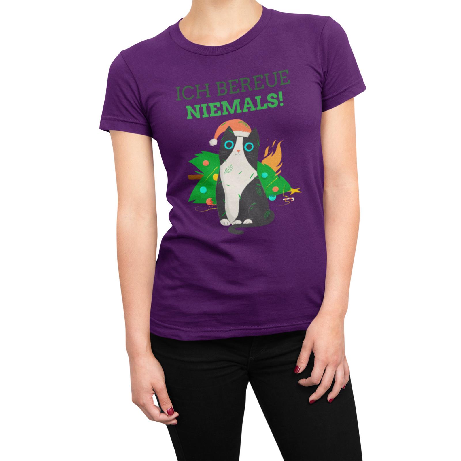 Cats Christmas Shirt I Never Regret Christmas Tree Accident Organic Womens T-Shirt Mens Womens Tees Top S