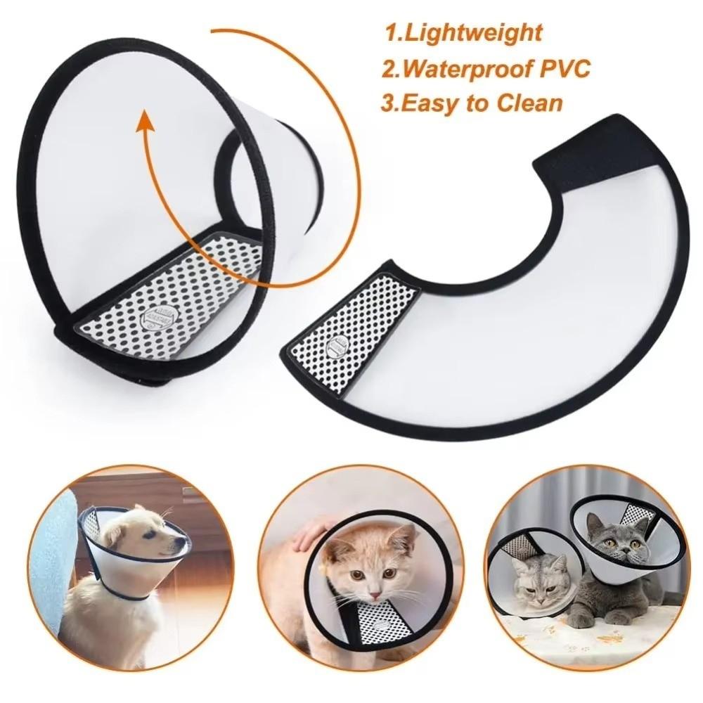 Adjustable Pet Protective Cover Anti-Lick Elizabethan Cone Soft Pet Protective Collar Post-Surgery