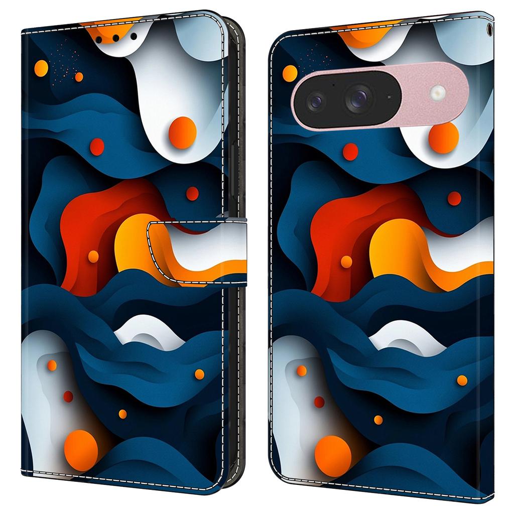 For Google Pixel 9 Pro/Pixel 9 Case Wallet Stand Pattern Printing PU Leather Flip Phone Cover