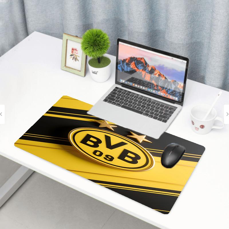 Borussia Dortmund Druck Mauspads, Anti-Rutsch Schreibtisch-Tastaturmatte, für PC Laptop Gaming Arbeiten Tägliche Nutzung, Coole Festival Überraschungsgeschenk