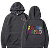 2023 Men's Astro Autumn Solid Color Fleece Hoodie with Trendy Letter Print