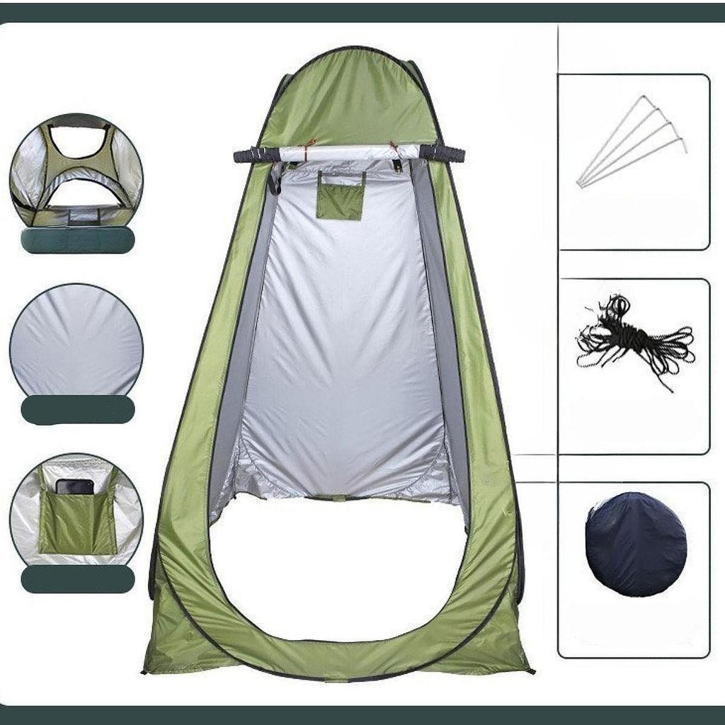 Privacy Shower Tent Outdoor for Biking Traveling Camping Green