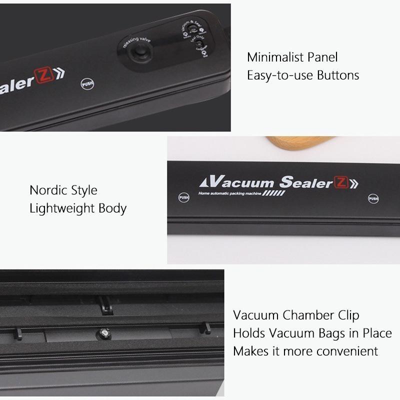 1PC EU Plug Household Vacuum Sealer Machine One-Touch Automatic Food Sealer for Food Storage