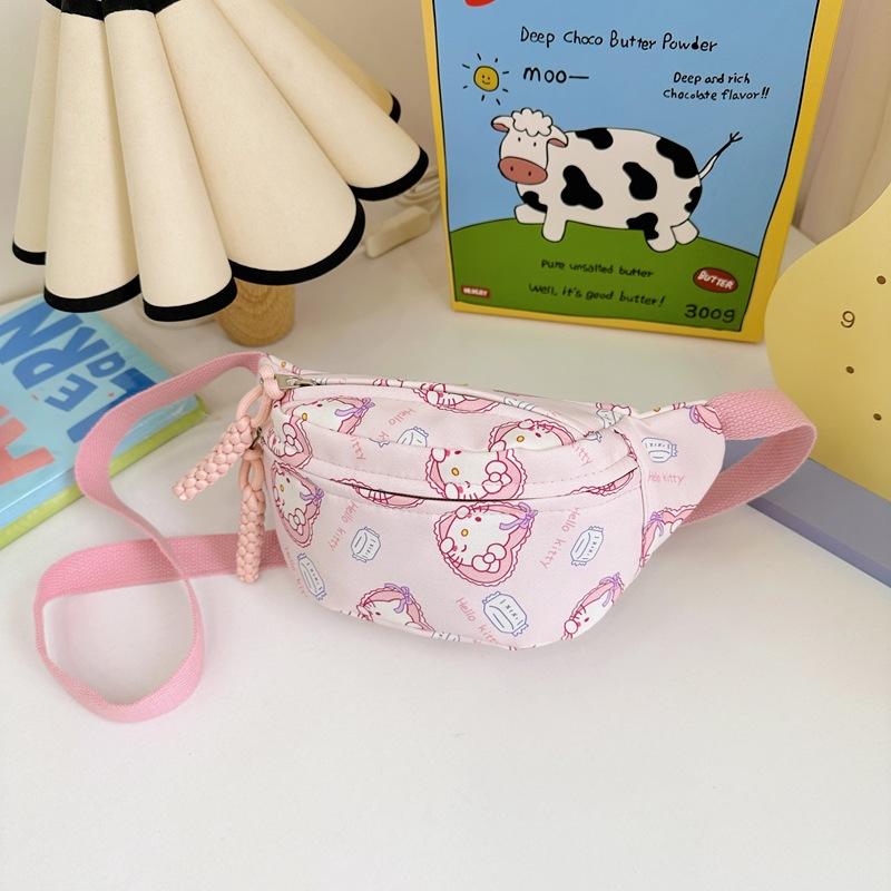 Cartoon-style Cute Crossbody Bag for Boys and Girls, Toddler-sized Waist Bag, Kindergarten Baby Shoulder Bag