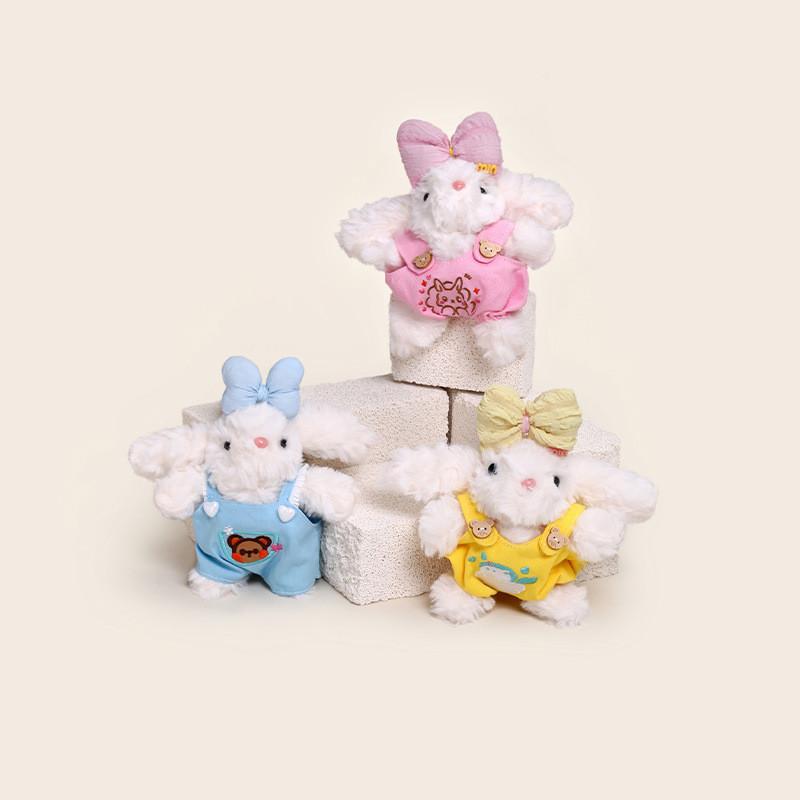 Ear Rompers Lop Cartoon Plush Keychain Healing Doll Bag Decoration Daily Use