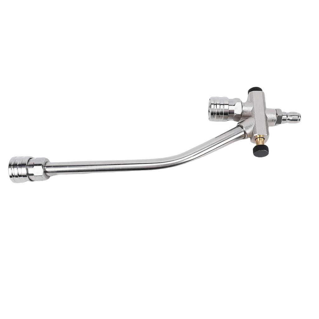Dual Connector High Pressure Washer Wand with 5 Nozzle Tips 1 4 Inch Quick Connect Foam Cannon Spray Wand