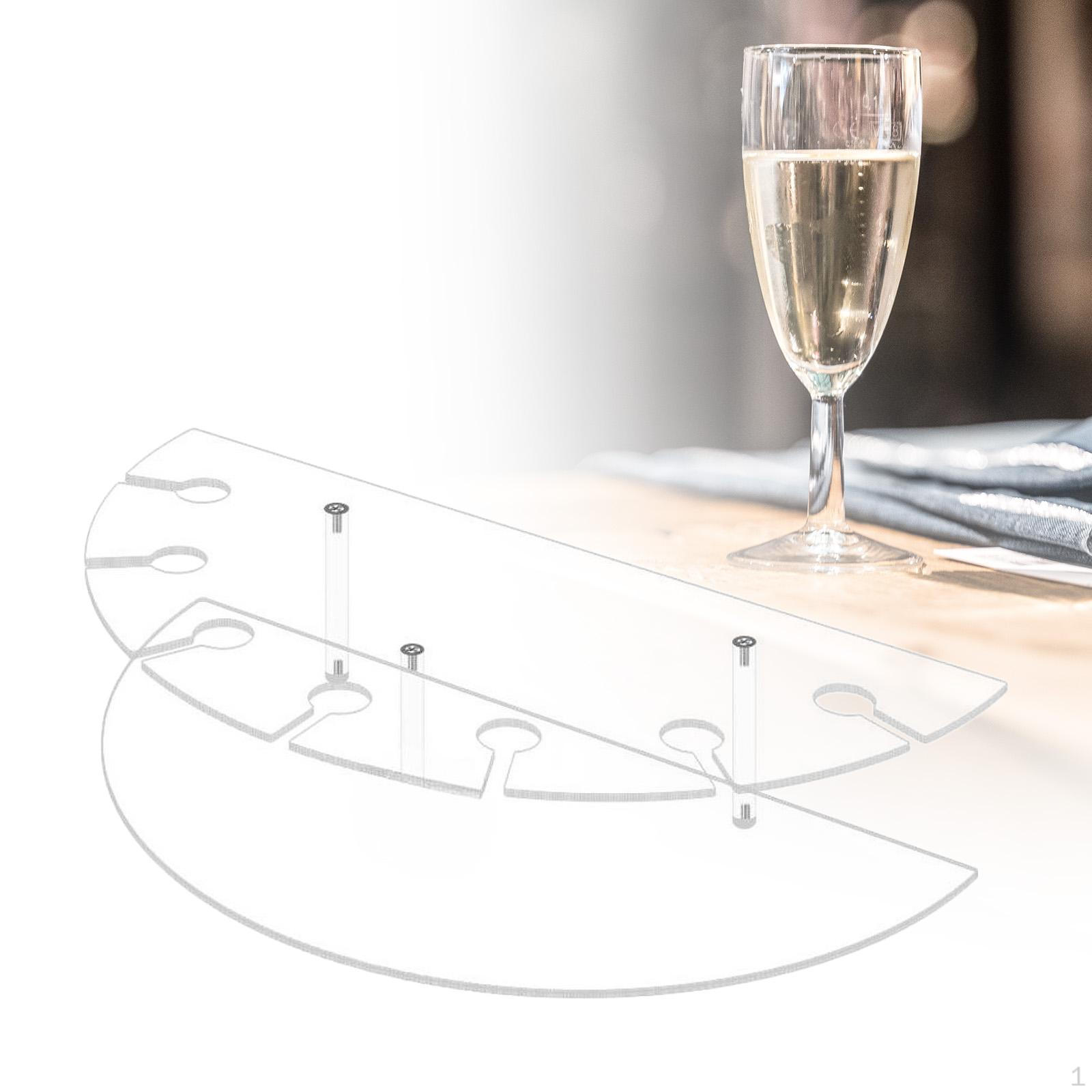 

Wine Glass Rack Holder Clear Display Storage Stemware for Cabinet Bar Dining
