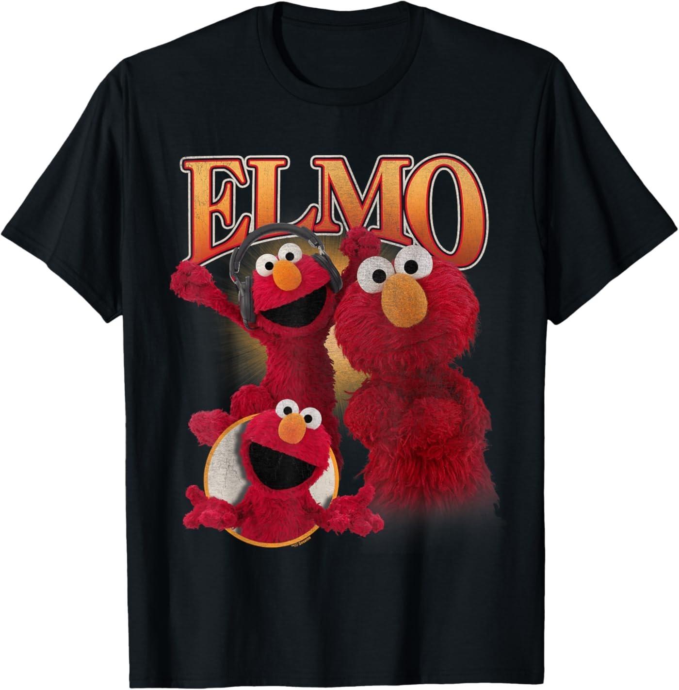 Sesame Street Elmo Style Unisex T-Shirt S разноцветный