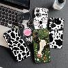 White Black Dairy Cattle Symbol Soft Phone Case for Xiaomi Poco X5 X6 X7 X8 Pro Max X3 F7 F8 Ultra M8 M7 M6 M5 Redmi 15 15C 14C