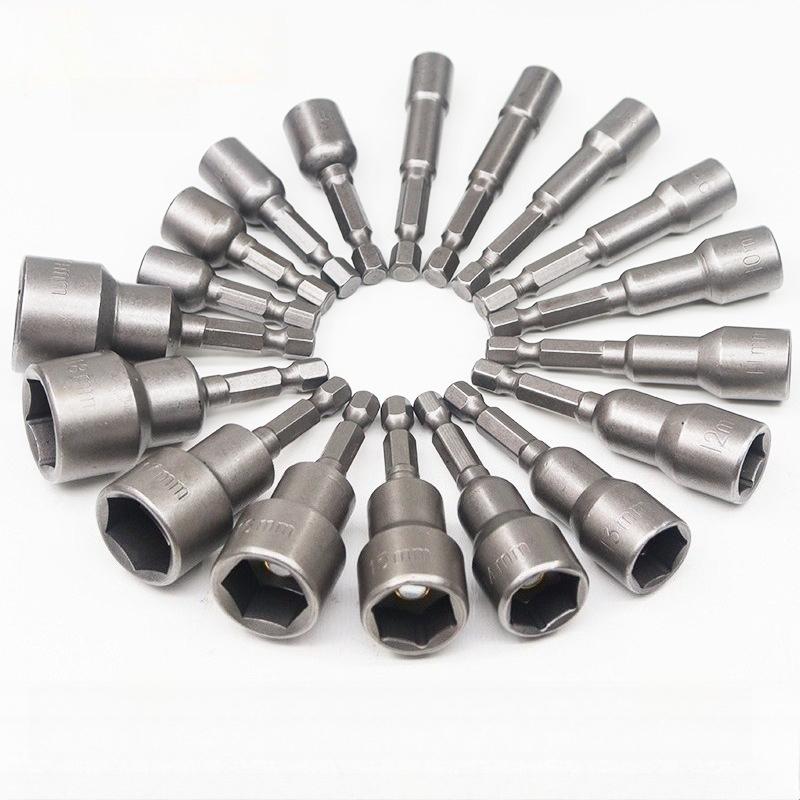

Durable Universal Socket Hex Wrench Set Pneumatic Insert Tool with Extension Rod High Strength Heavy Duty Tool for Auto Repair Industrial Work 6/8/10/12/14MM (5pc)