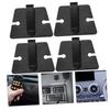 NOLITOY 4-Piece Car Microphone Hanging Hooks, Hanging Hooks for Car Radios, Microphone/Radio Hanger, Fixed Mounting Stand, Plastic, Car Storage, Light