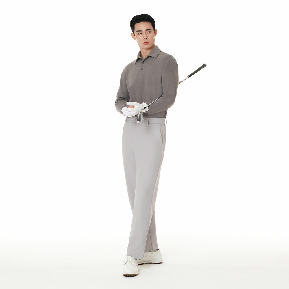 ANDAR Air Solid Men'S Lightly Brushed Elastic Slacks